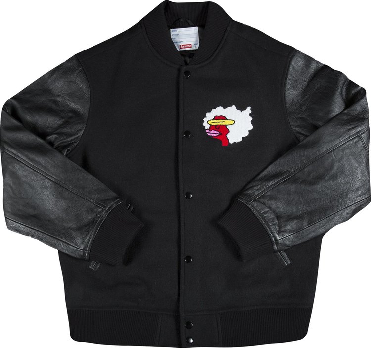Куртка Supreme Gonz Ramm Varsity Jacket 'Black', черный