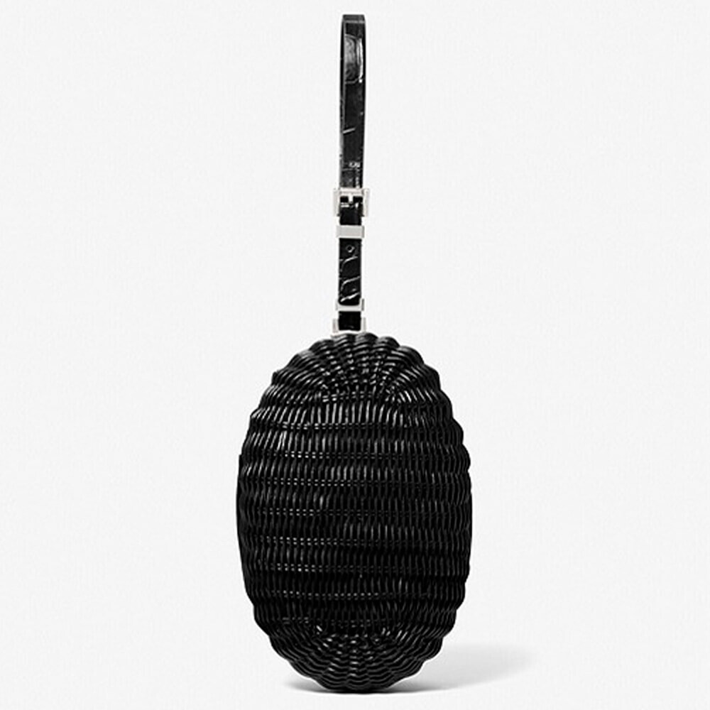 

Сумка Michael Kors Gramercy Rattan and Crocodile Embossed Leather, черный