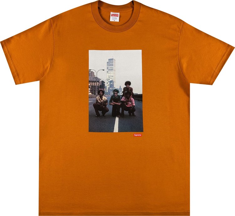 Футболка Supreme Augustus Pablo Tee 'Burnt Orange', оранжевый футболка supreme bling tee burnt orange оранжевый