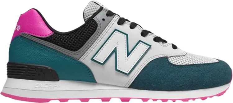 

Кроссовки New Balance 574 'Dark Neptune Peony', зеленый