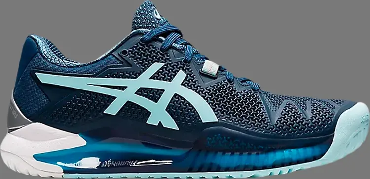 

Кроссовки wmns gel resolution 8 d wide 'light indigo' Asics, синий
