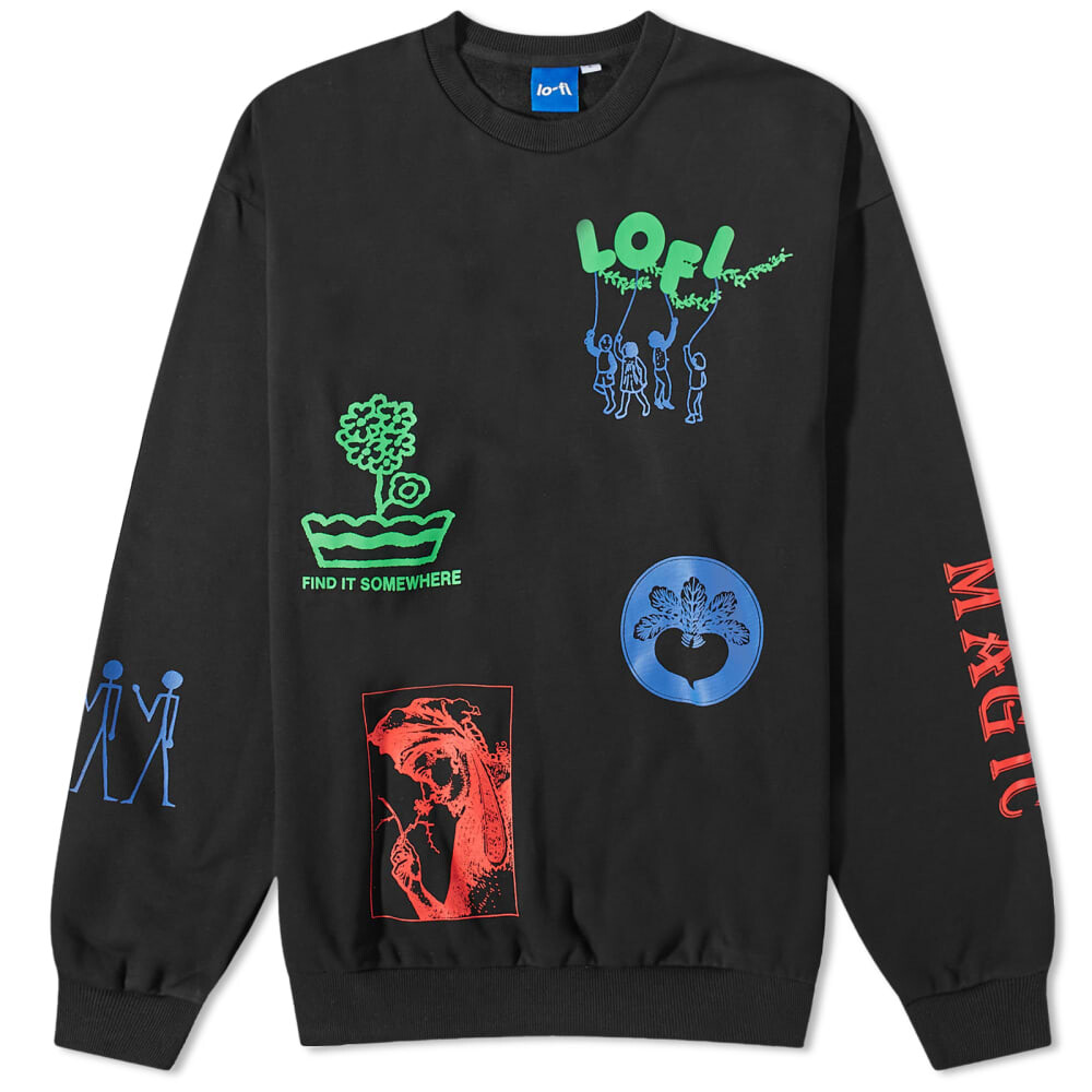 

Толстовка Lo-Fi Mother Earth Crew Sweat, Черный