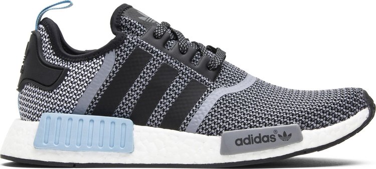 Кроссовки Adidas NMD_R1 'Clear Blue', черный - фото