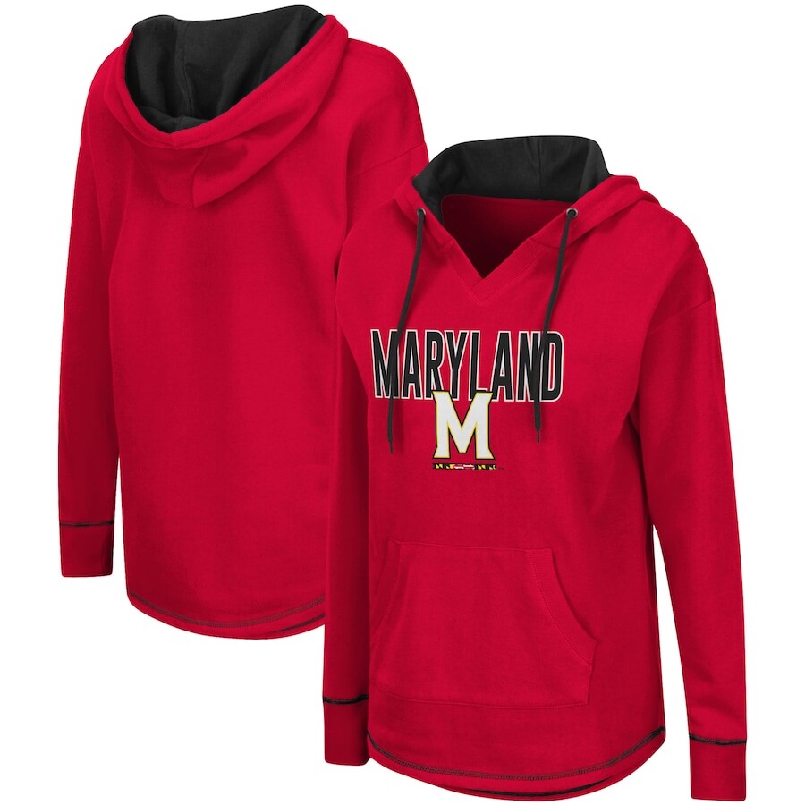 

Пуловер с капюшоном Colosseum Maryland Terrapins, красный
