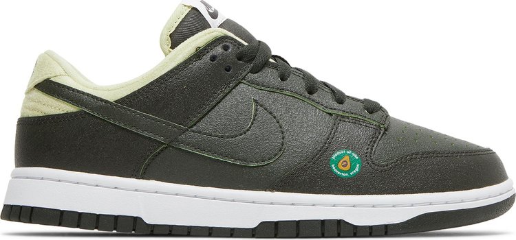 Кроссовки Nike Wmns Dunk Low LX 'Avocado', темно-серый/зеленый/белый кроссовки женские светло зеленые