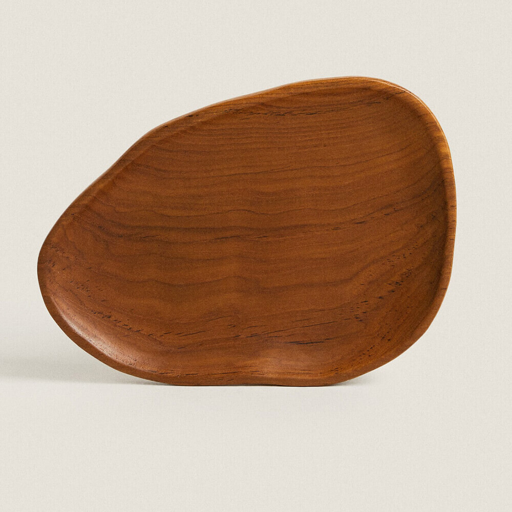 

Поднос Zara Home Small Teak, коричневый