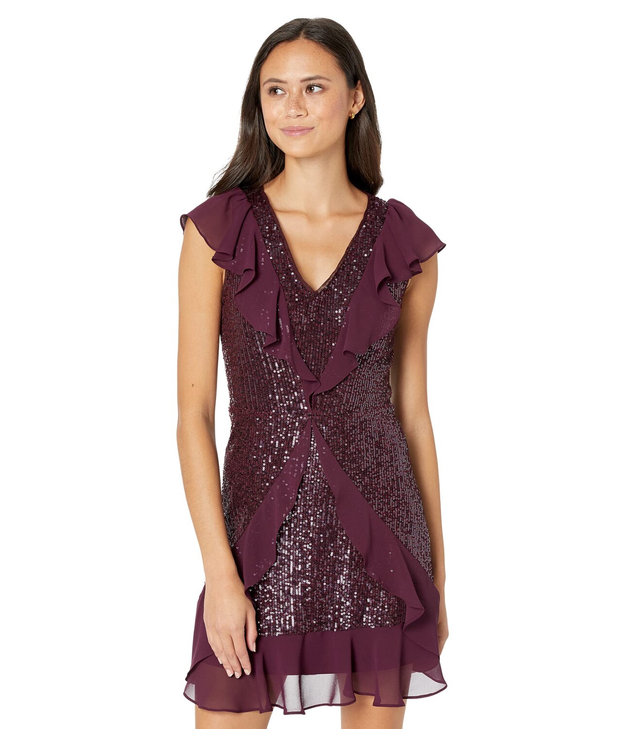 

Платье BCBGMAXAZRIA, Sequin Chiffon Cocktail Dress