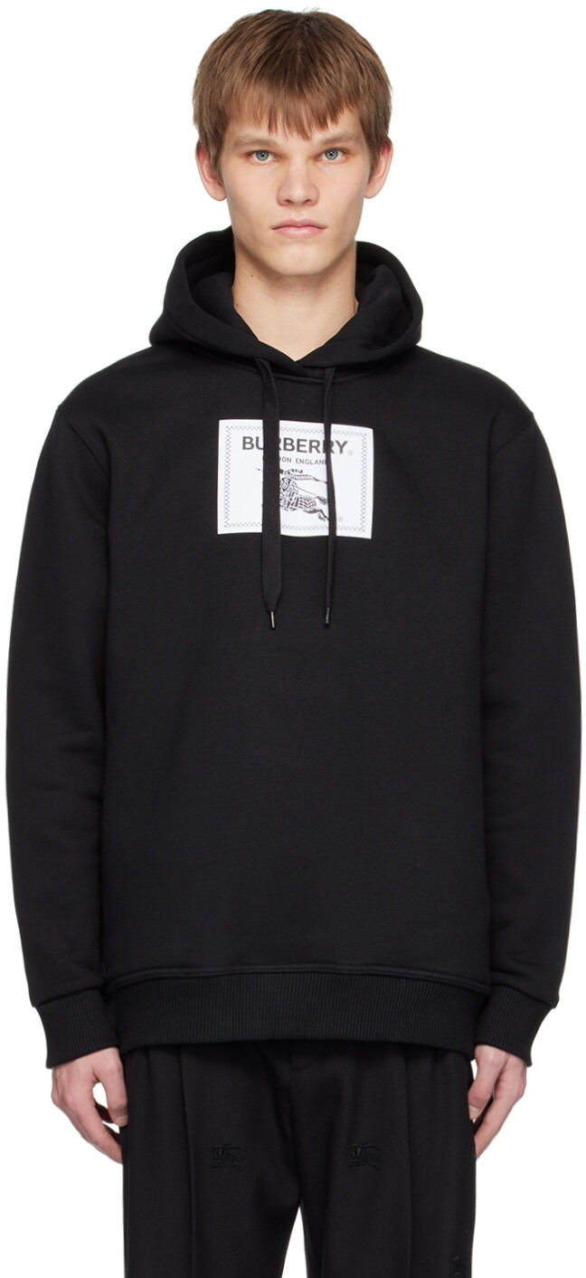 

Черная толстовка с капюшоном Prorsum Label Burberry