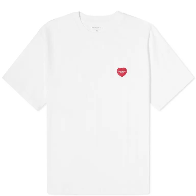

Футболка Carhartt Wip с нашивкой в ​​форме сердца, белый