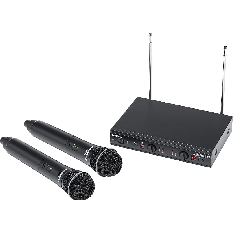 

Беспроводная система Samson SWS212HH-E Stage 212 Dual Frequncy Wireless Handheld Microphone System - E Band (173-198 MHz)
