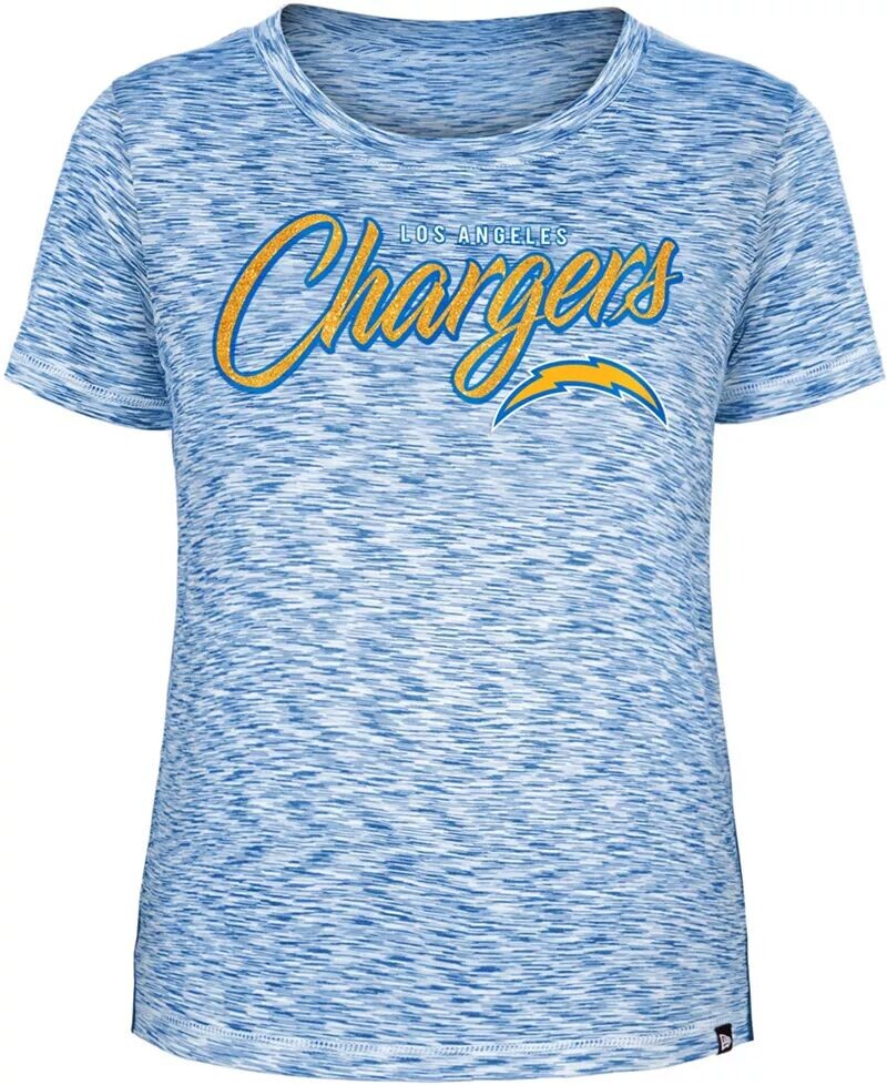 

Женская футболка с блестками New Era Los Angeles Chargers Space Dye Royal