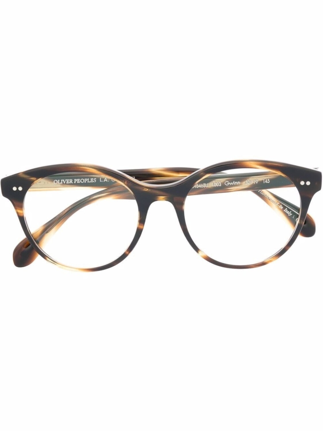 

Oliver Peoples очки в круглой оправе, коричневый