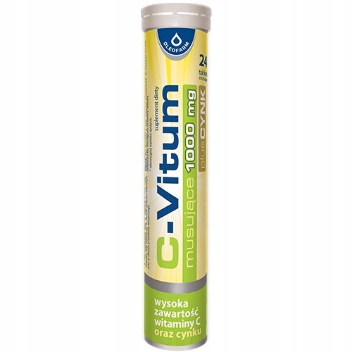 C-vitum Plus Zinc 24 Tb шипучий Витамин С 1000 мг Oleofarm