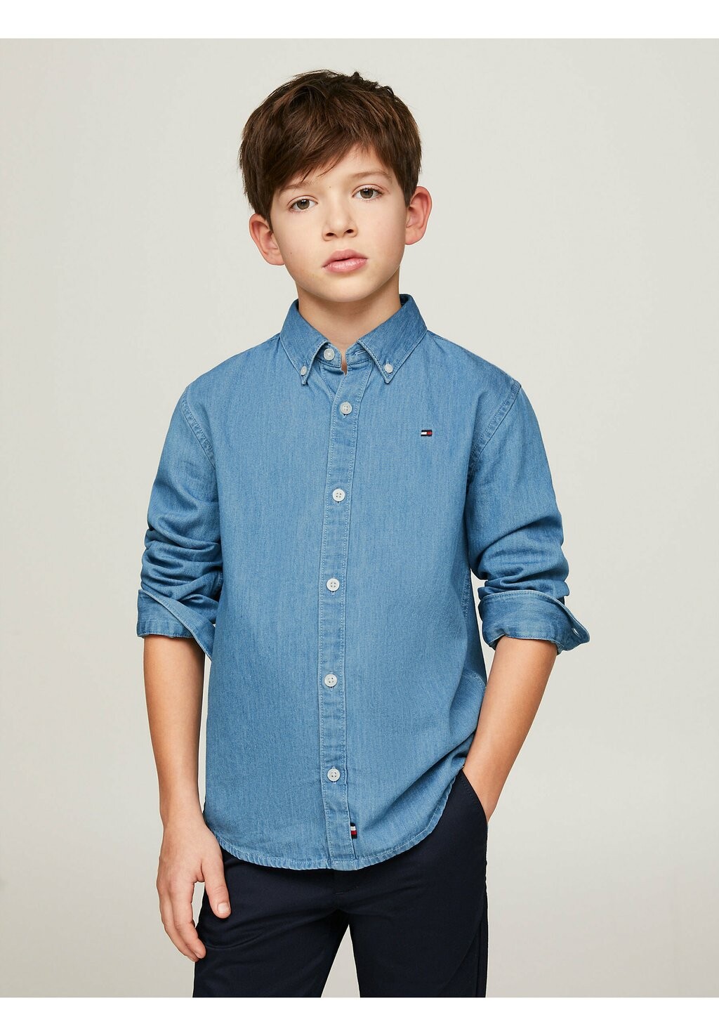 

Рубашка ESSENTIAL CHAMBRAY Tommy Hilfiger, цвет denim light wash
