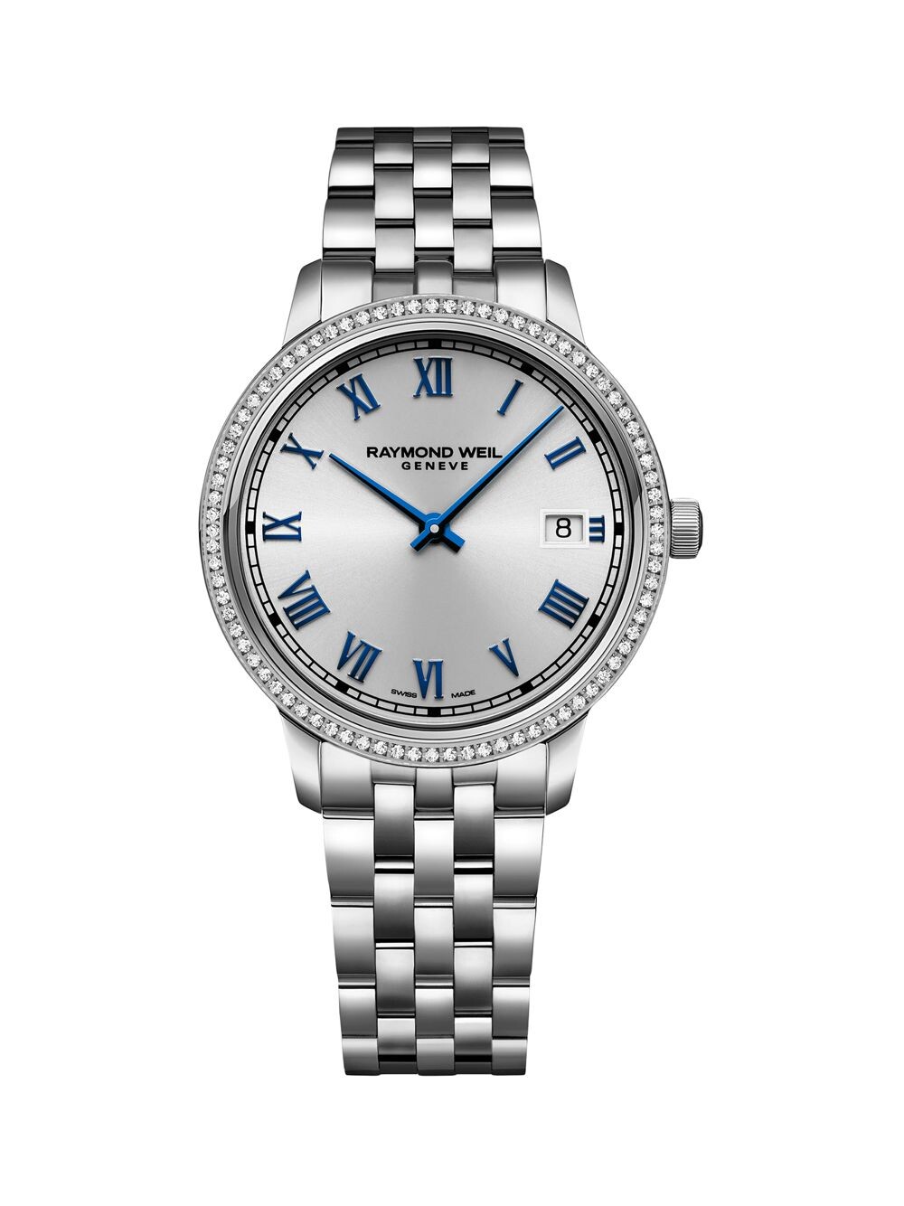 

Часы-браслет Toccata из нержавеющей стали и 0,24 TCW с бриллиантами / 34 мм Raymond Weil