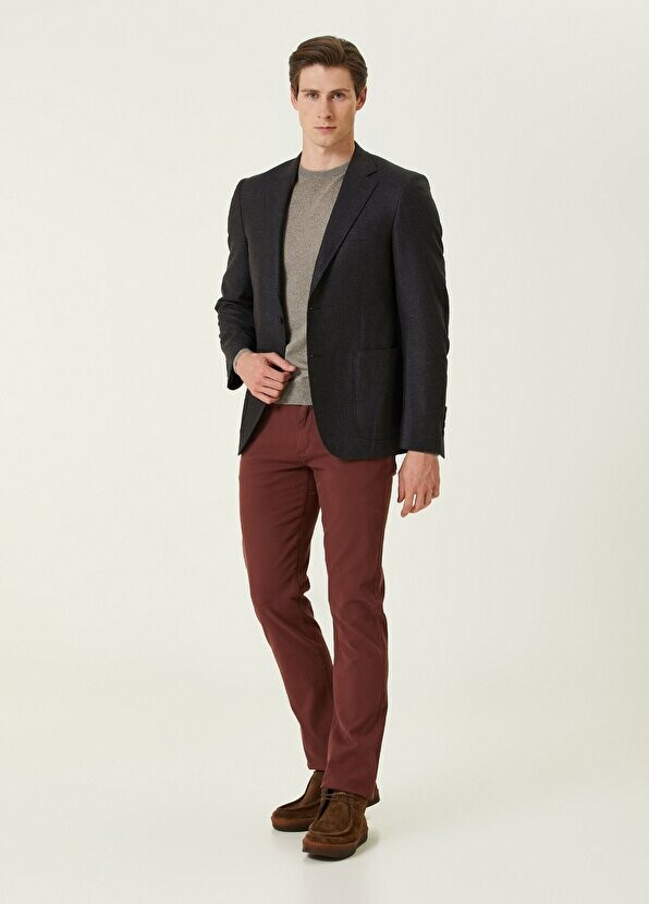 

Бордовые брюки Canali, Красный
