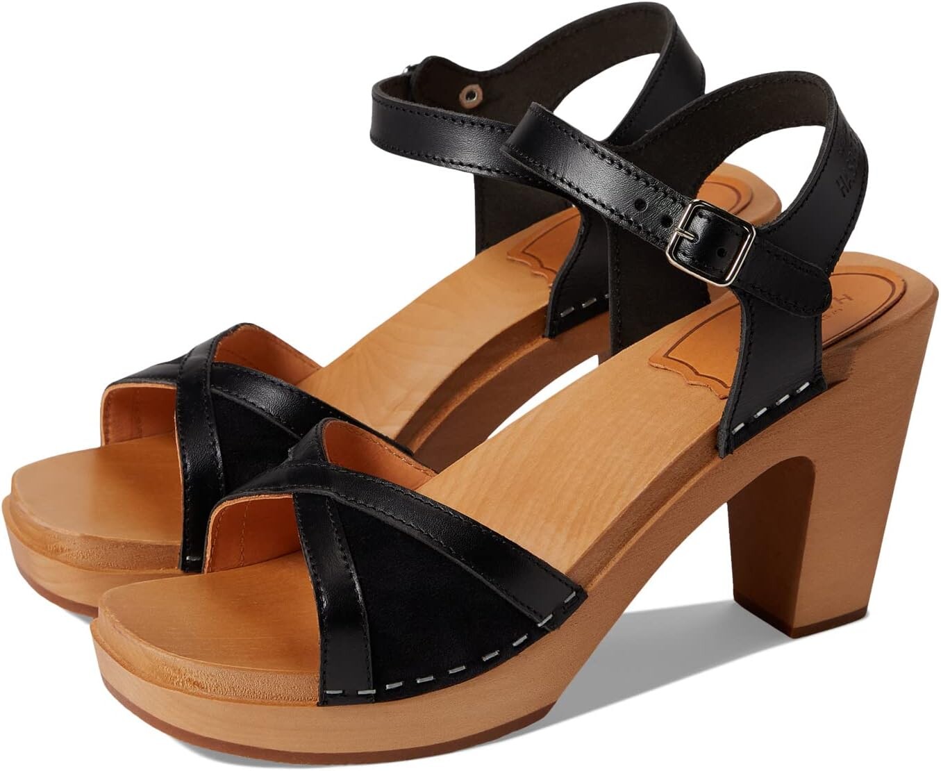 

Босоножки Triangle Sandal Swedish Hasbeens, цвет Nero Suede/Black
