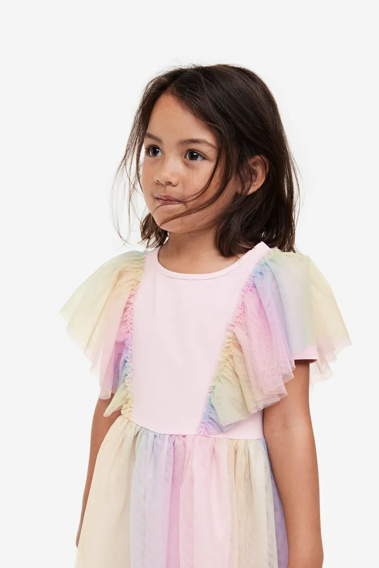 

Платье из тюля H&M, розовый