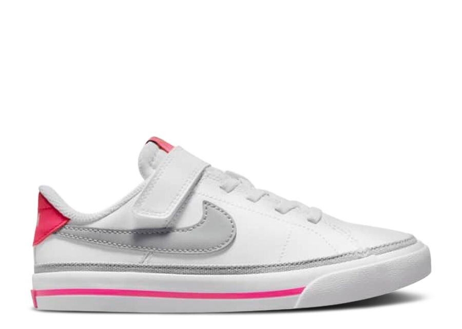 

Кроссовки Nike Court Legacy PS, цвет White Pink Prime Light Smoke Grey
