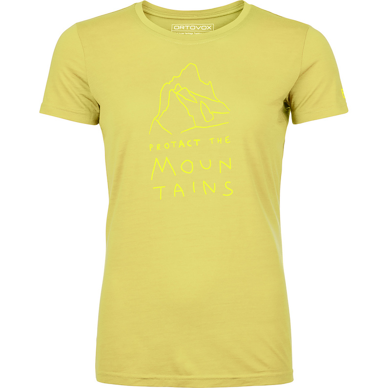 Женская защитная футболка 150 Cool Mtn Ortovox, желтый фото