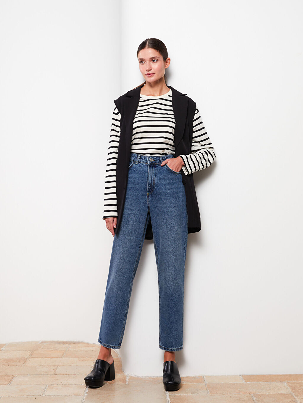 

Широкие женские джинсы LCW Modest