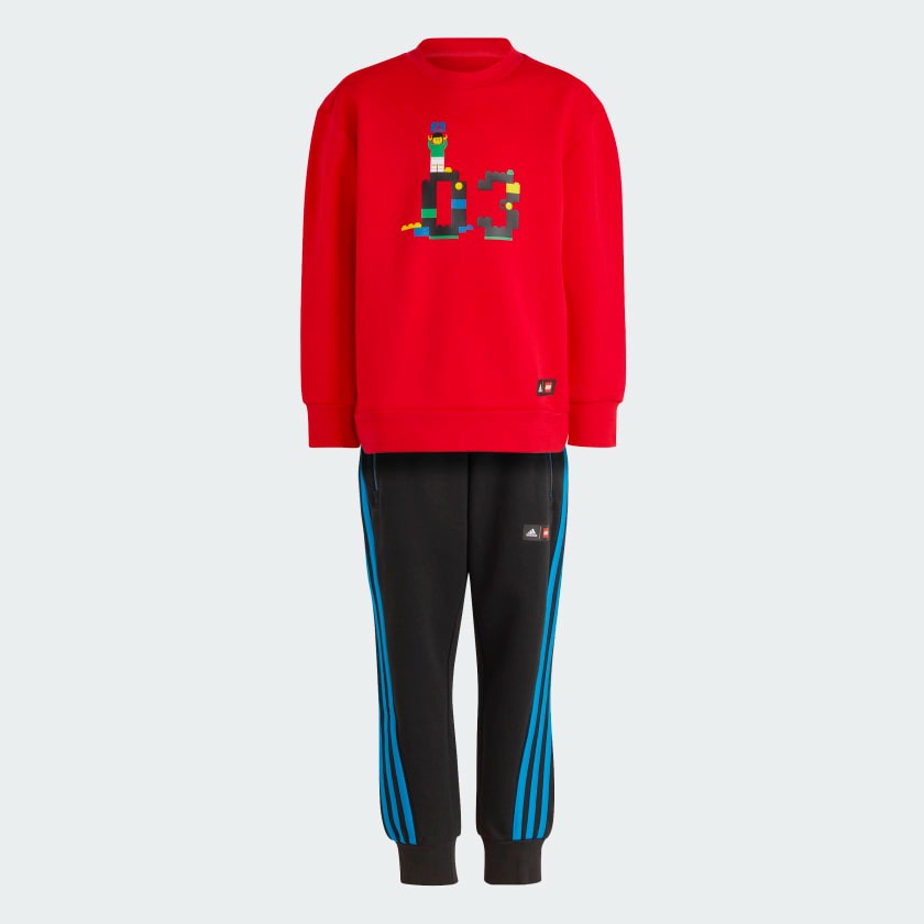 

Детский комплект Adidas Sportswear х Classic Lego Crew Sweatshirt And Pants, 2 предмета, красный/мультиколор