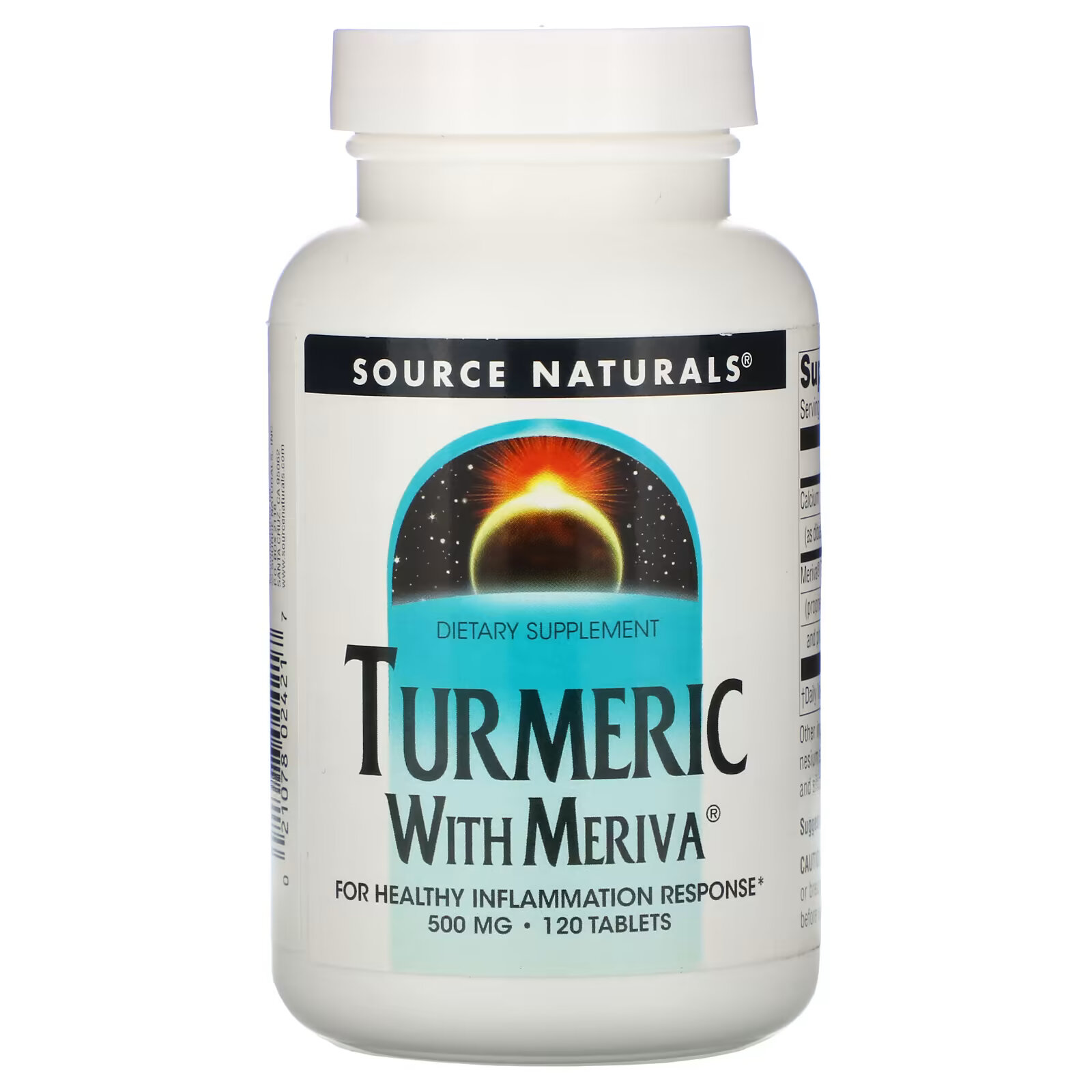 Source Naturals, куркума с Meriva, 500 мг, 120 таблеток ресвератрол 500 мг 120 таблеток source naturals