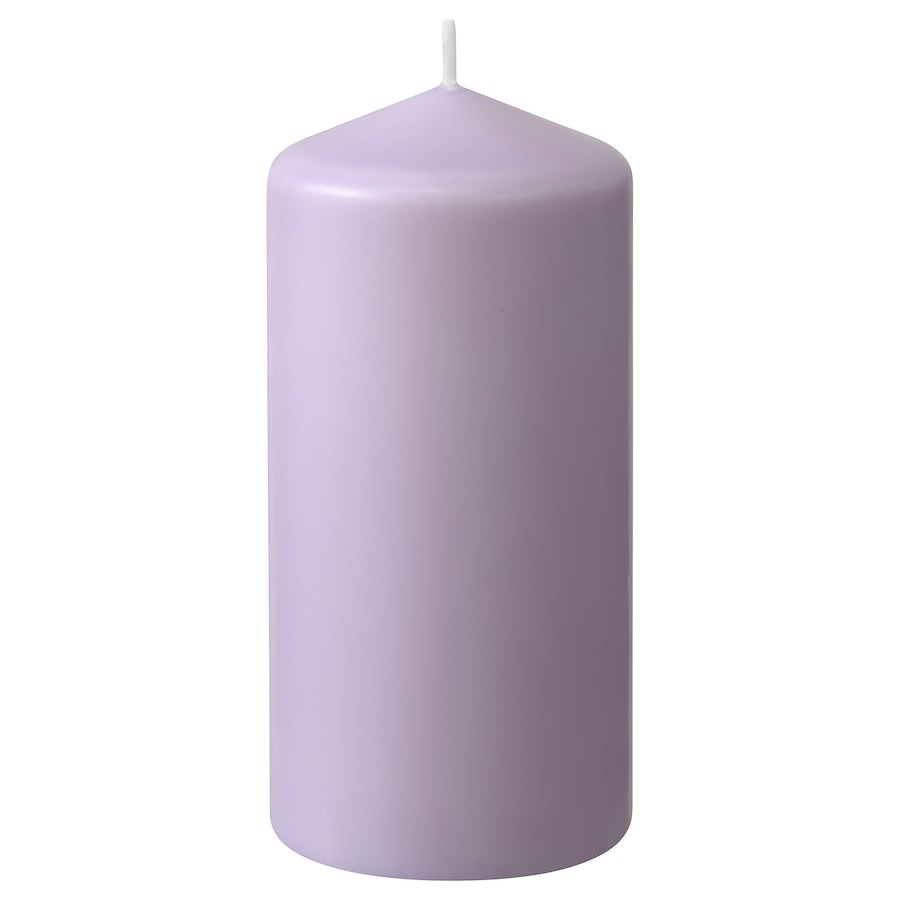 цена Свеча Ikea Dagligen 14 см, светло-фиолетовый