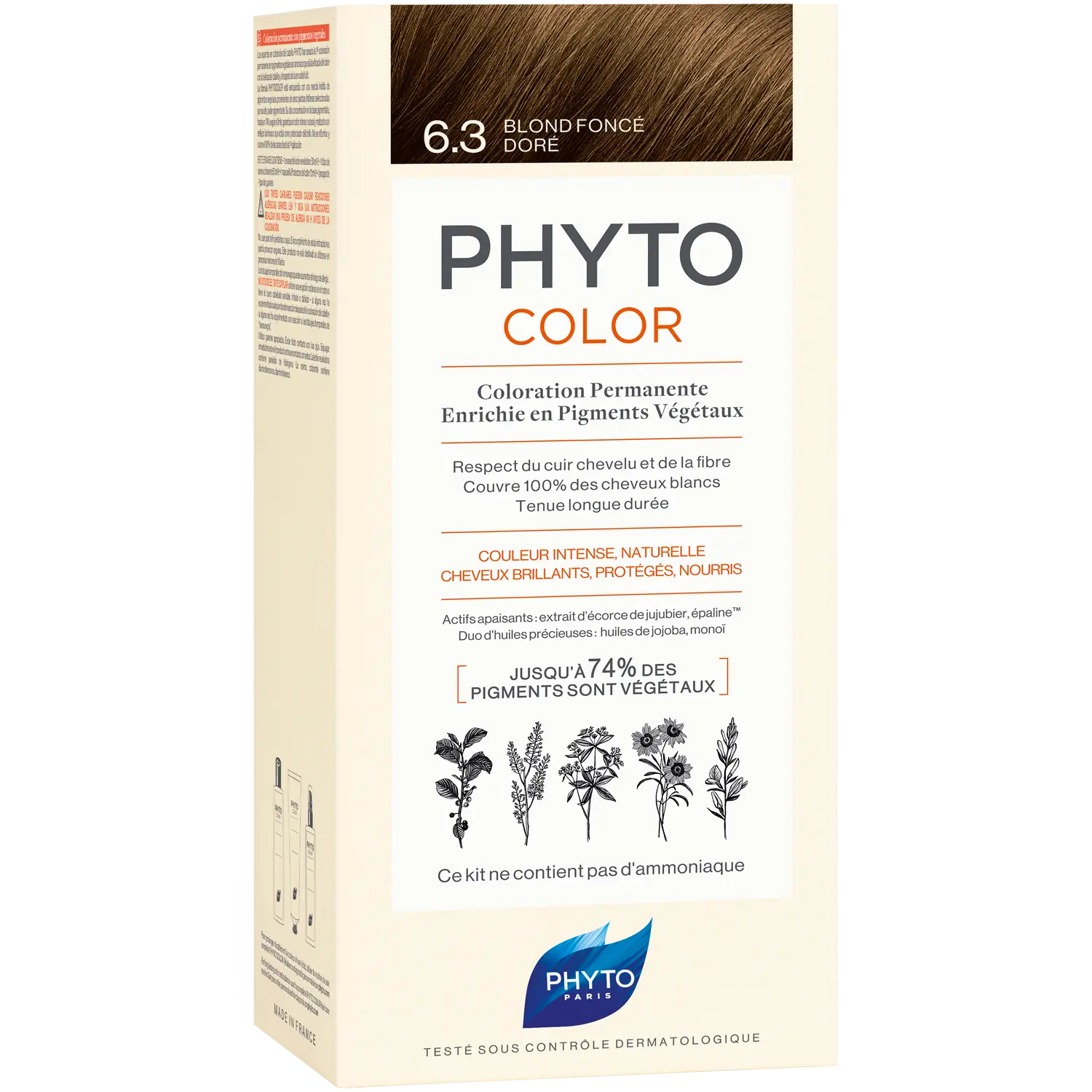 

Phyto Phytocolor краска для волос 6.3 темный золотистый блонд, 1 упаковка