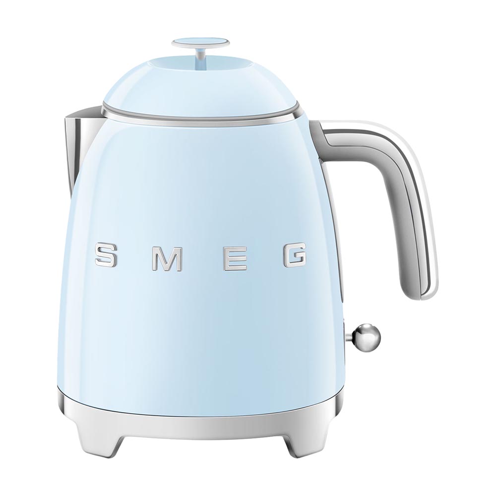 Электрический чайник Smeg KLF05, пудровый голубой чайник электрический smeg klf04pbeu голубой