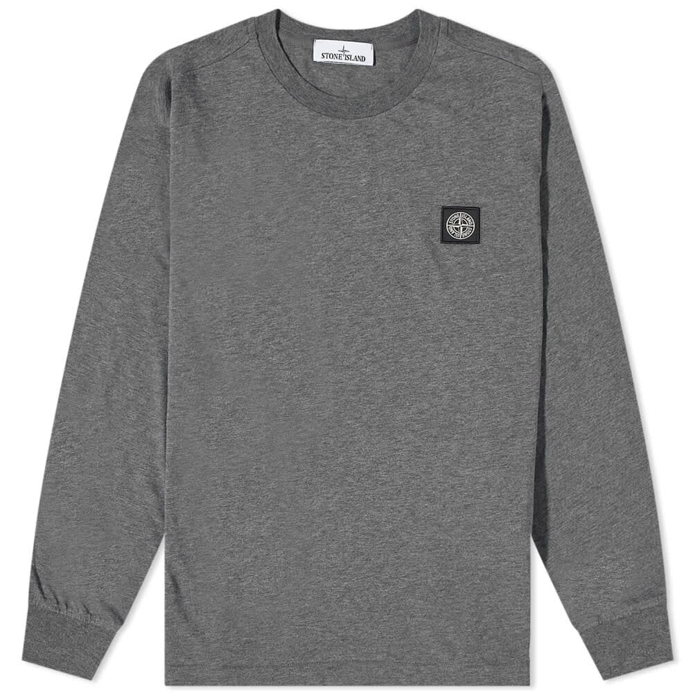 

Футболка Stone Island Long Sleeve Patch Tee, Серый