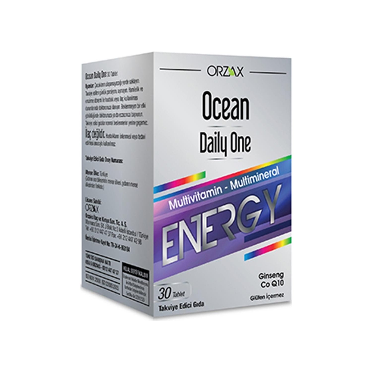 Активная добавка Ocean Daily One Energy, 30 таблеток корейский женьшень 1200 мг 60 капсул lamberts