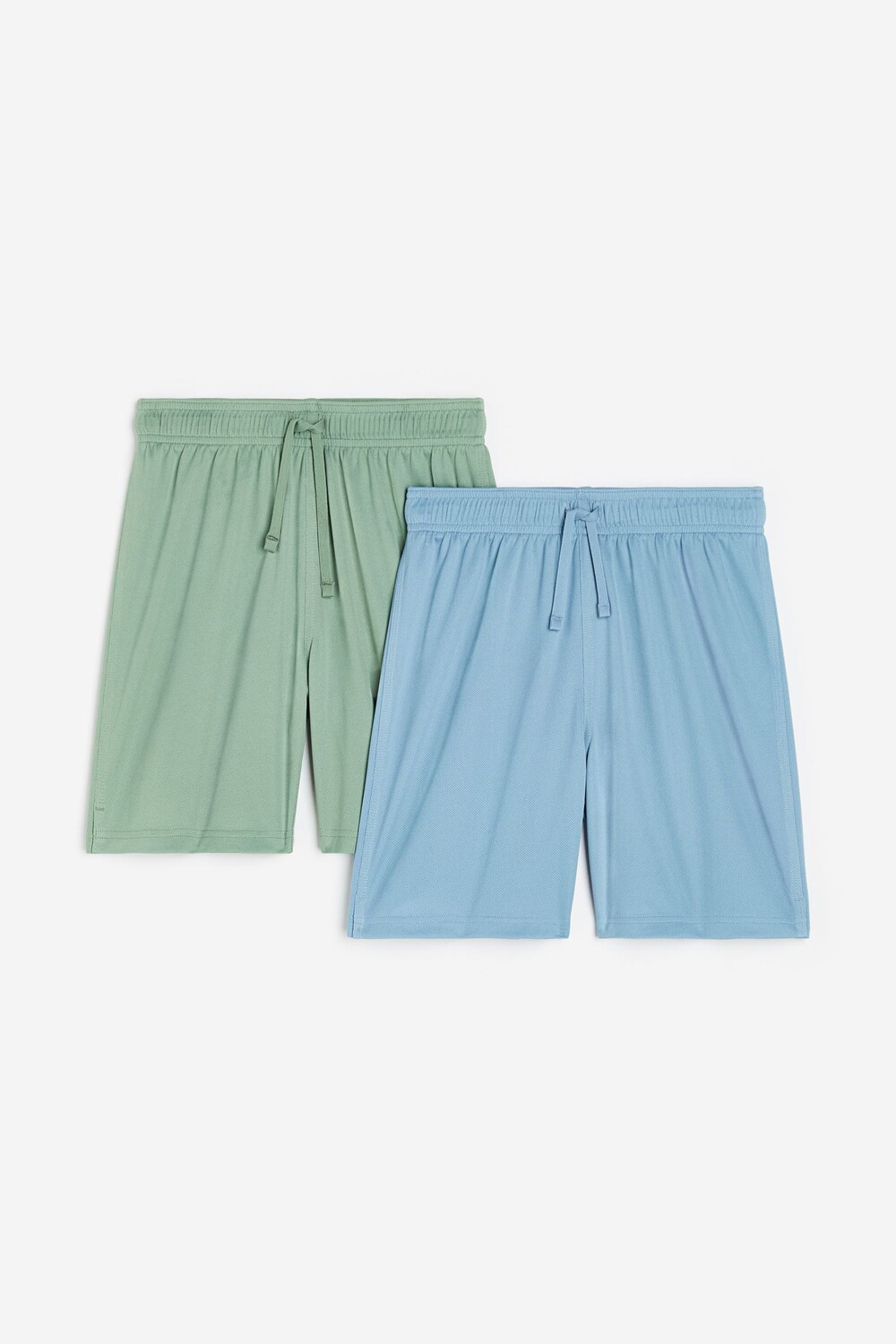 

Комплект шорт H&M DryMove Sports, 2 предмета, зеленый/голубой