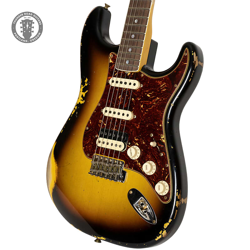Новый Fender Custom Shop Limited Edition '67 Stratocaster HSS Journeyman Relic Aged Sunburst Limited Edition '67 Stratocaster HSS Relic