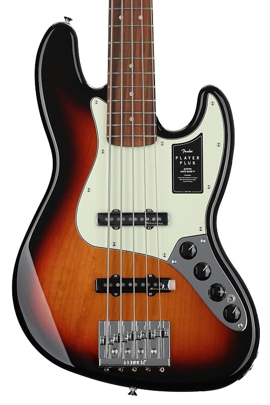 

Fender Player Plus Active Jazz Bass V — 3-тональный Sunburst с накладкой Pau Ferro 0147383300