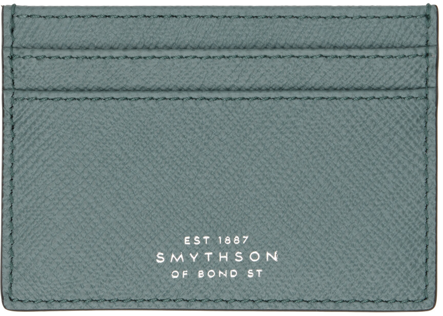 

Голубая панамская визитница Smythson