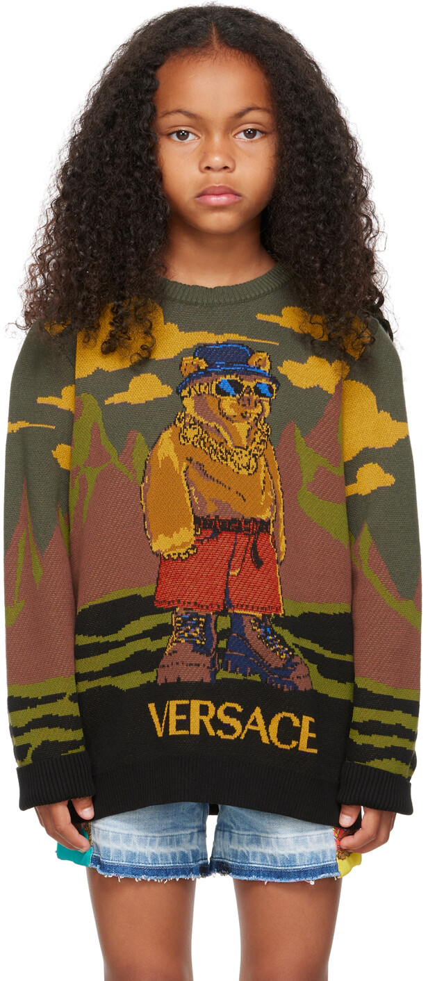

Детский многоцветный свитер Hiking Boss Versace