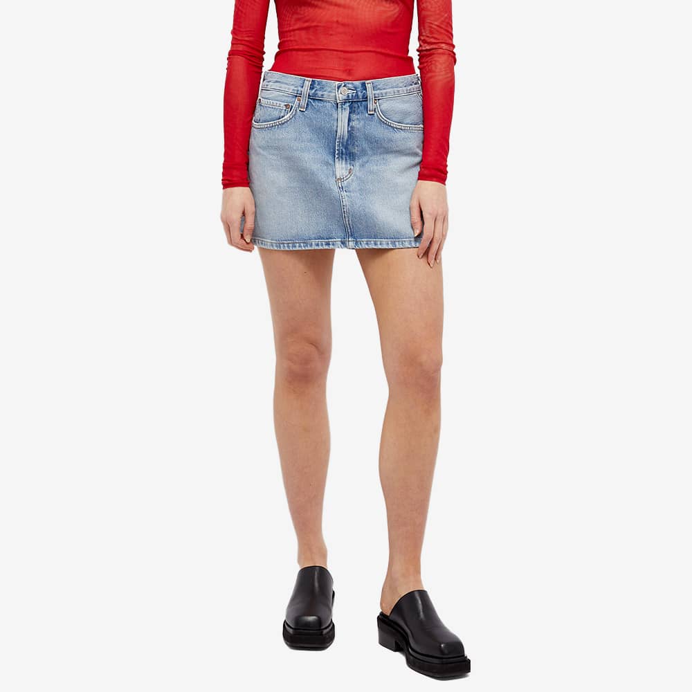 Agolde Liv Mini Denim Skirt