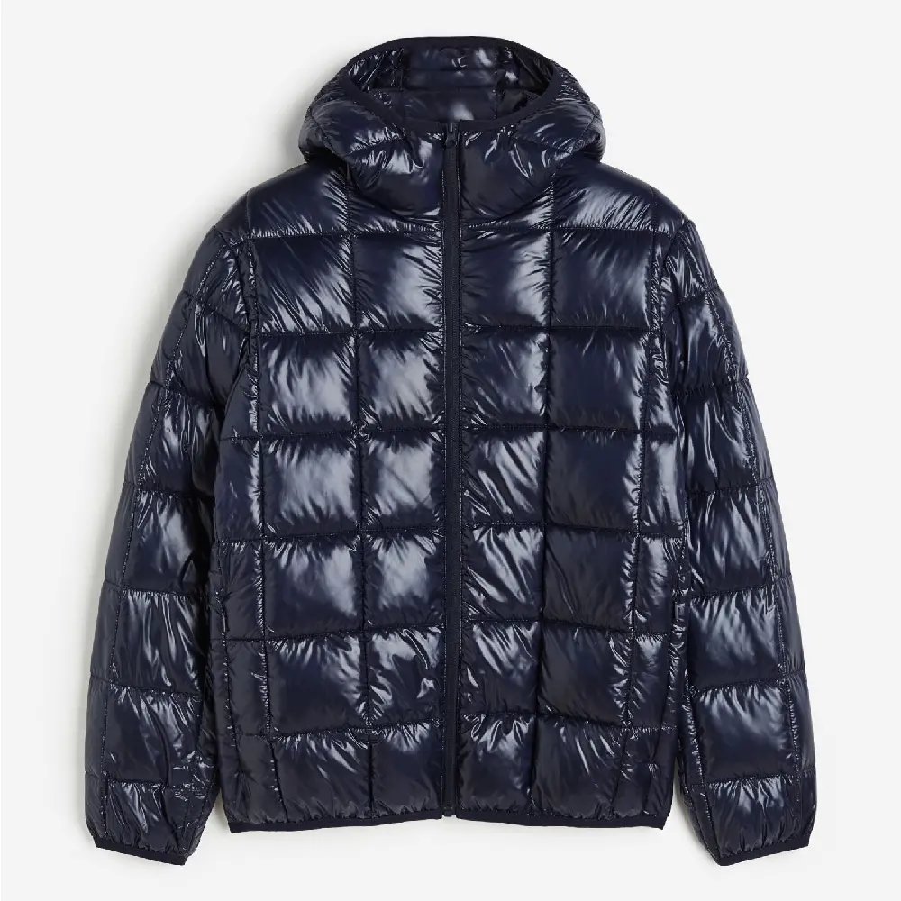 

Куртка H&M Regular Fit Lightweight Puffer, темно-синий