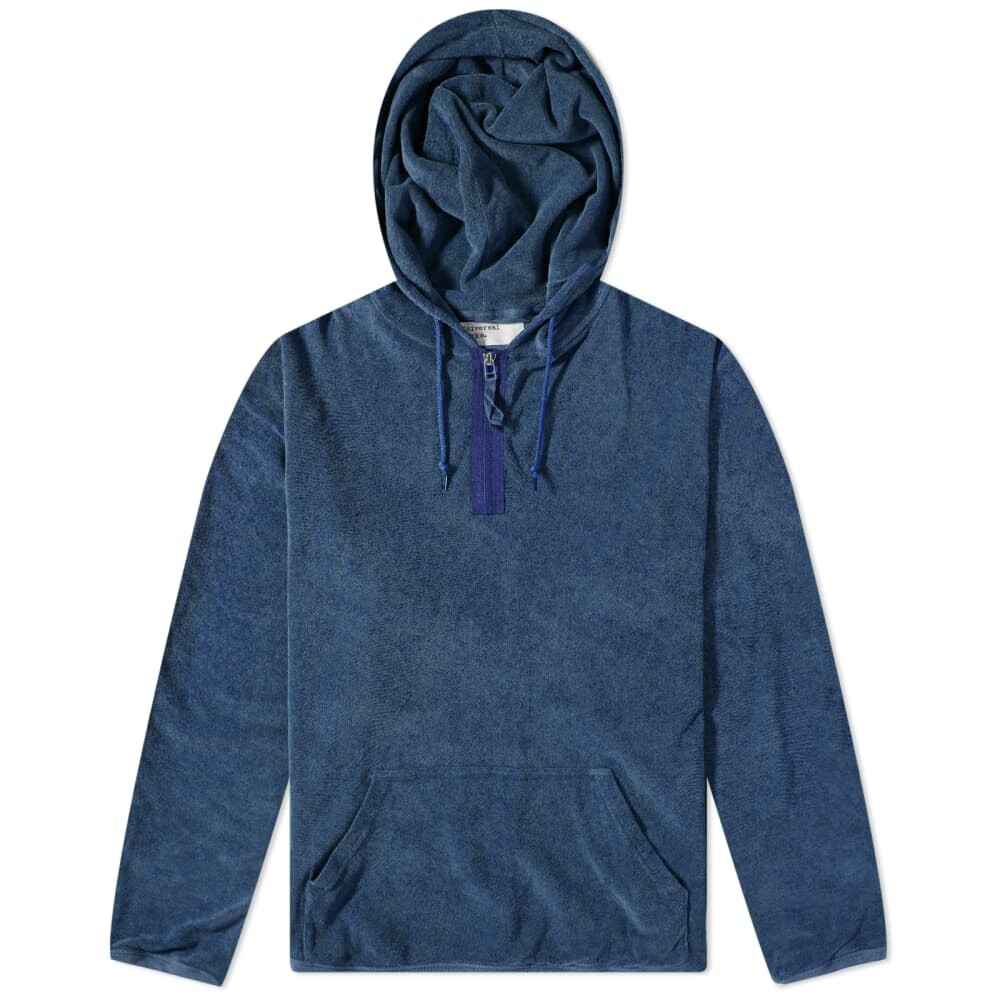 

Толстовка Universal Works Terry Fleece Beach Hoody, Синий