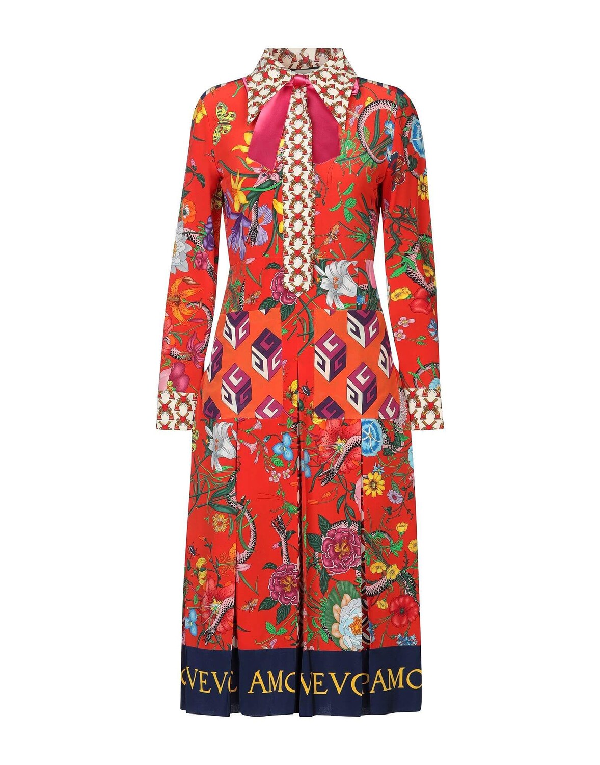 

Платье миди Gucci, красный
