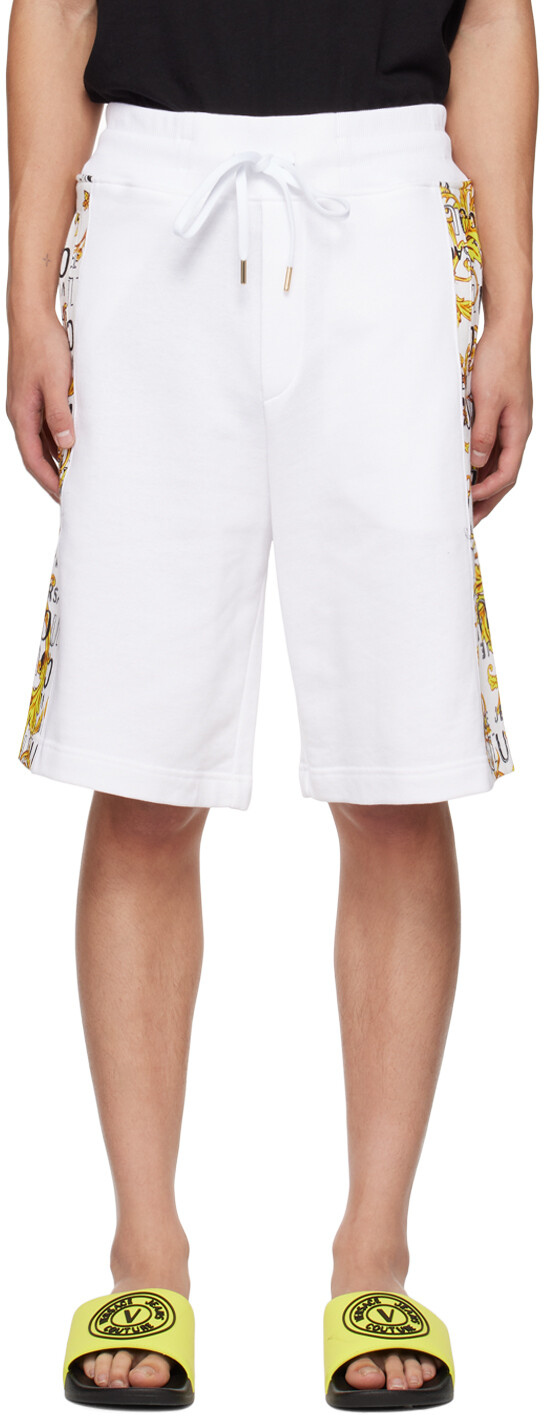 

Белые шорты в стиле барокко Versace Jeans Couture