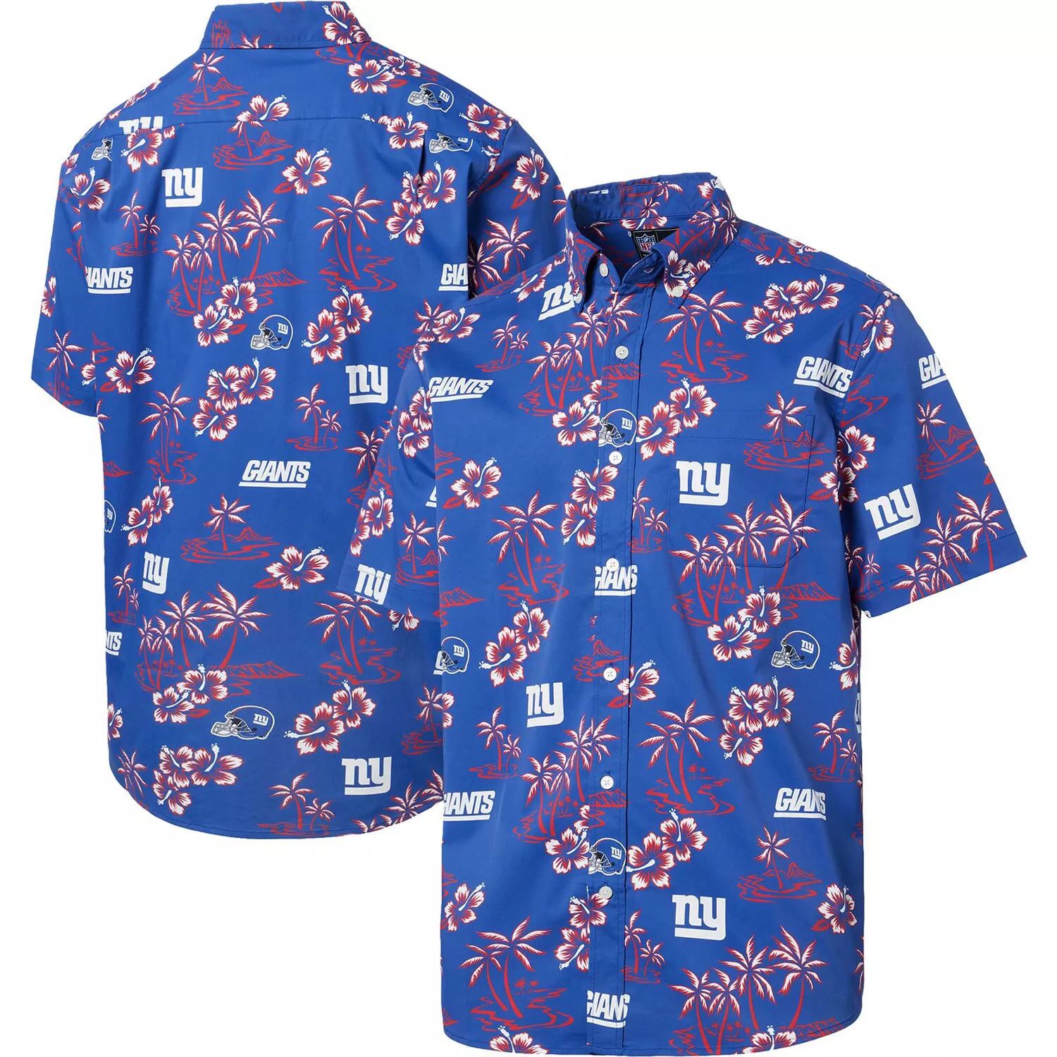 Мужская рубашка на пуговицах Reyn Spooner Royal New York Giants Kekai