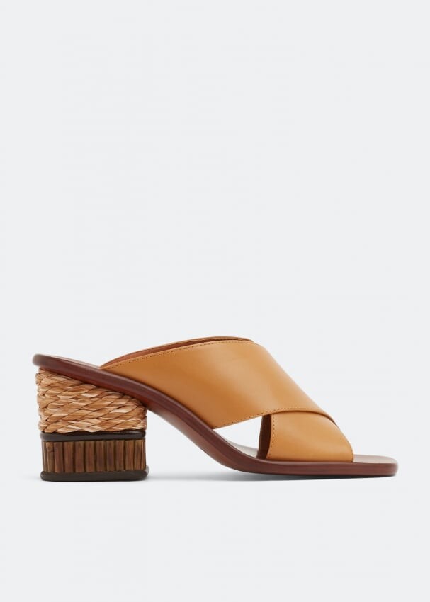 

Мюли CHLOÉ Laia high-heel mules, коричневый