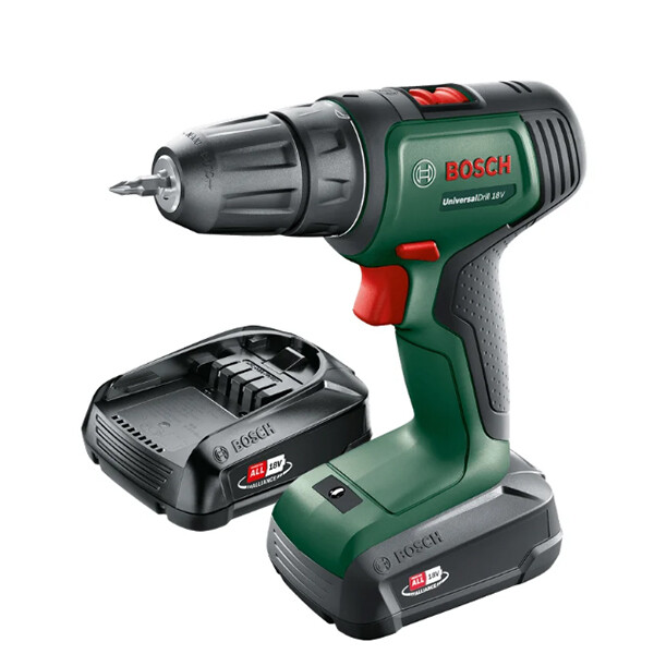 

Дрель-шуруповерт BOSCH UniversalDrill 18V 06039D4002, зеленый
