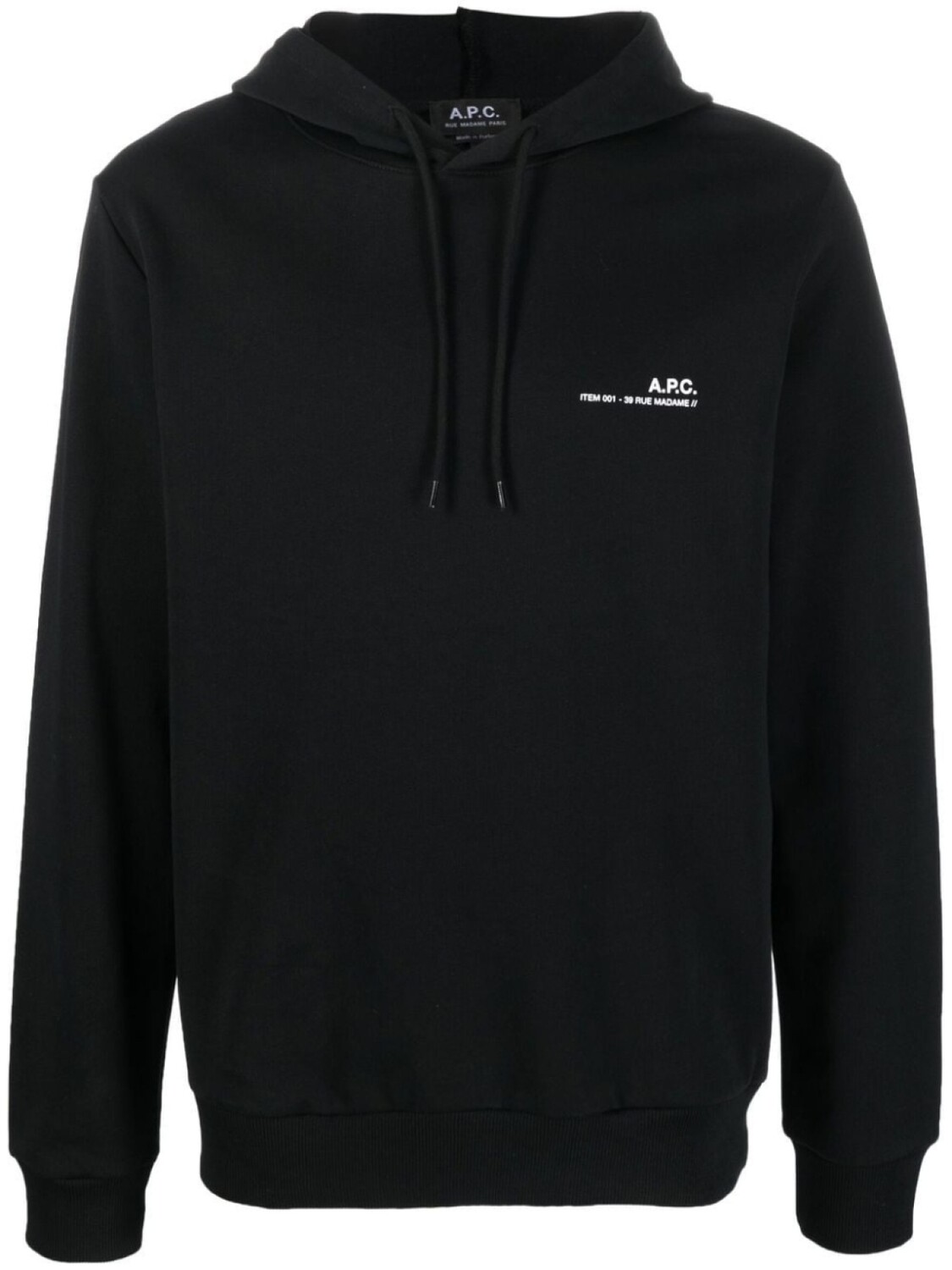

A.P.C. худи Item с логотипом, черный