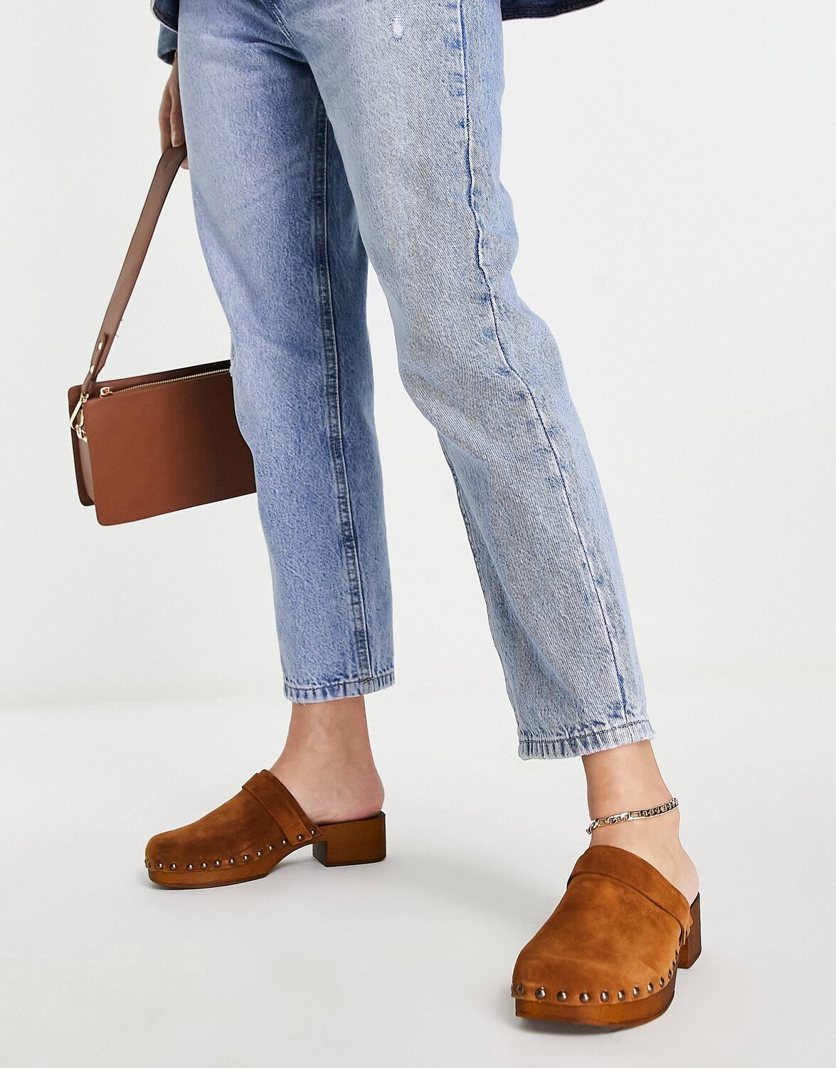 

Светло-коричневые замшевые мюли ASOS DESIGN Moon