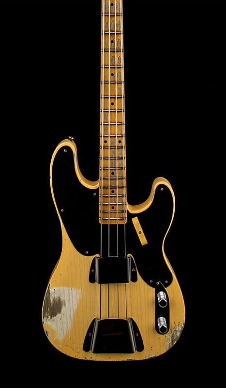 Fender Custom Shop Limited Edition 1951 Precision Bass Heavy Relic - Aged Nocaster Blonde #3480 heavy mettal limited edition