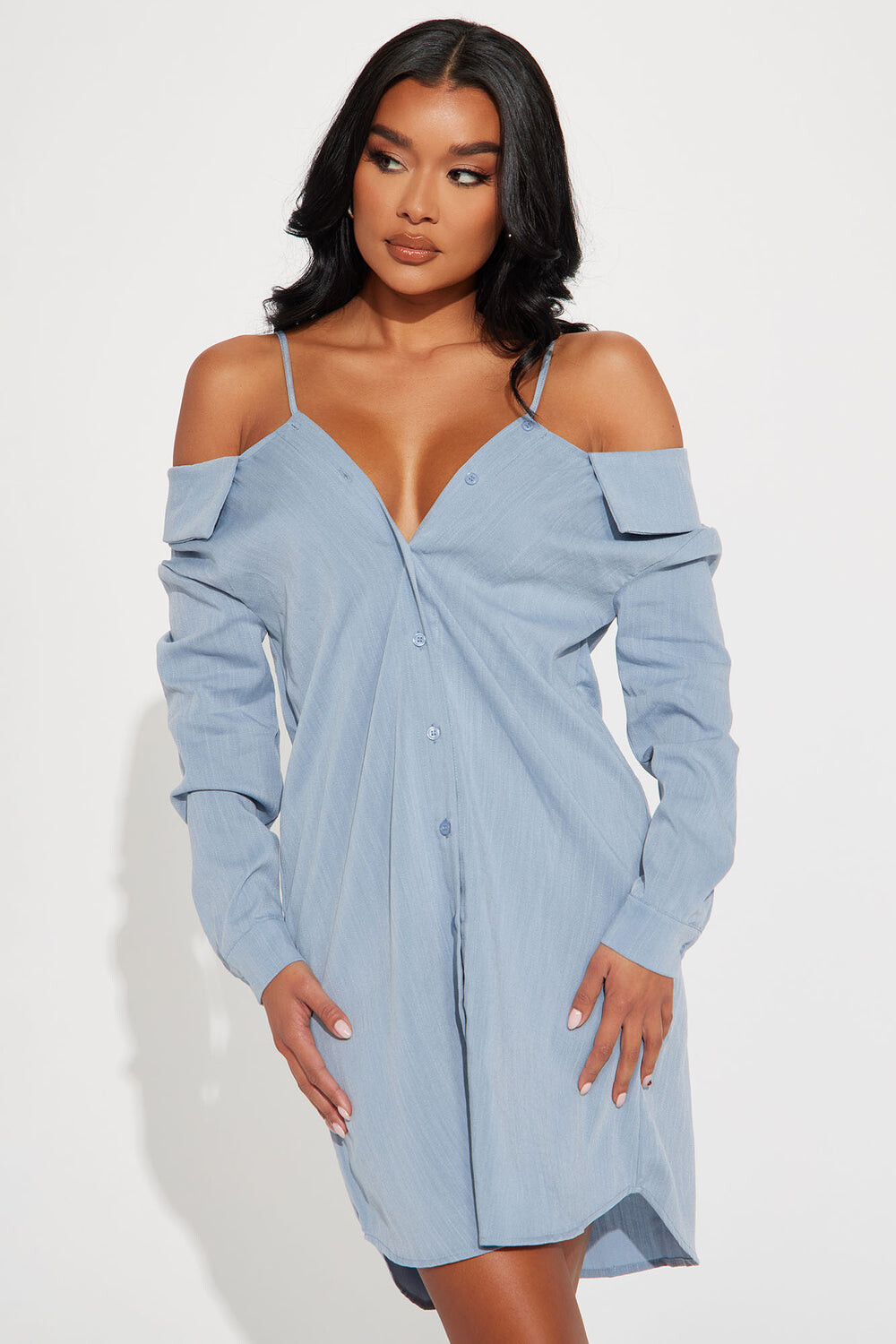 

Мини платье Fashion Nova HF23A044, синий