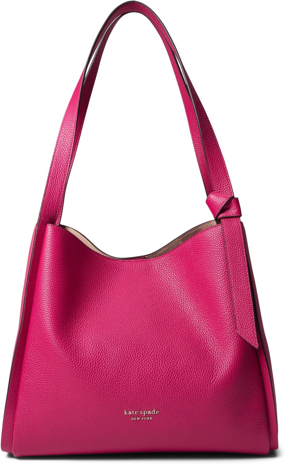 

Сумка через плечо Kate Spade New York Knott Color-Blocked Pebbled Leather Large Shoulder Bag, цвет Renaissance Rose Multi